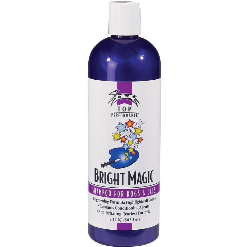 Top Performance Bright Magic Dog Shampoo and Cat Shampoo â€“ Safe Formula for Bathing Puppies and Kittens in 17 Oz. Bottle - Image 1